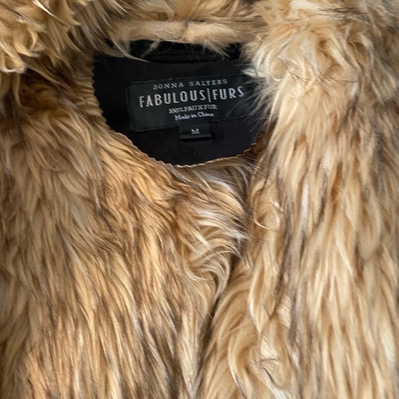 Brand new never worn Donna Salyer faux suede and fur! Long and very warm - Picture 3 of 4